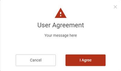 A message that get's displayed when user's sign-in.